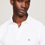 Polo Tommy Jeans Slim Placket Blanco - ECRU