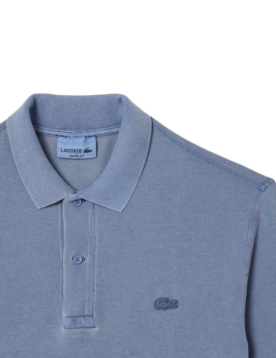 Polo Unisex Lacoste de Piqué de Algodón Classic Fit Azul - ECRU