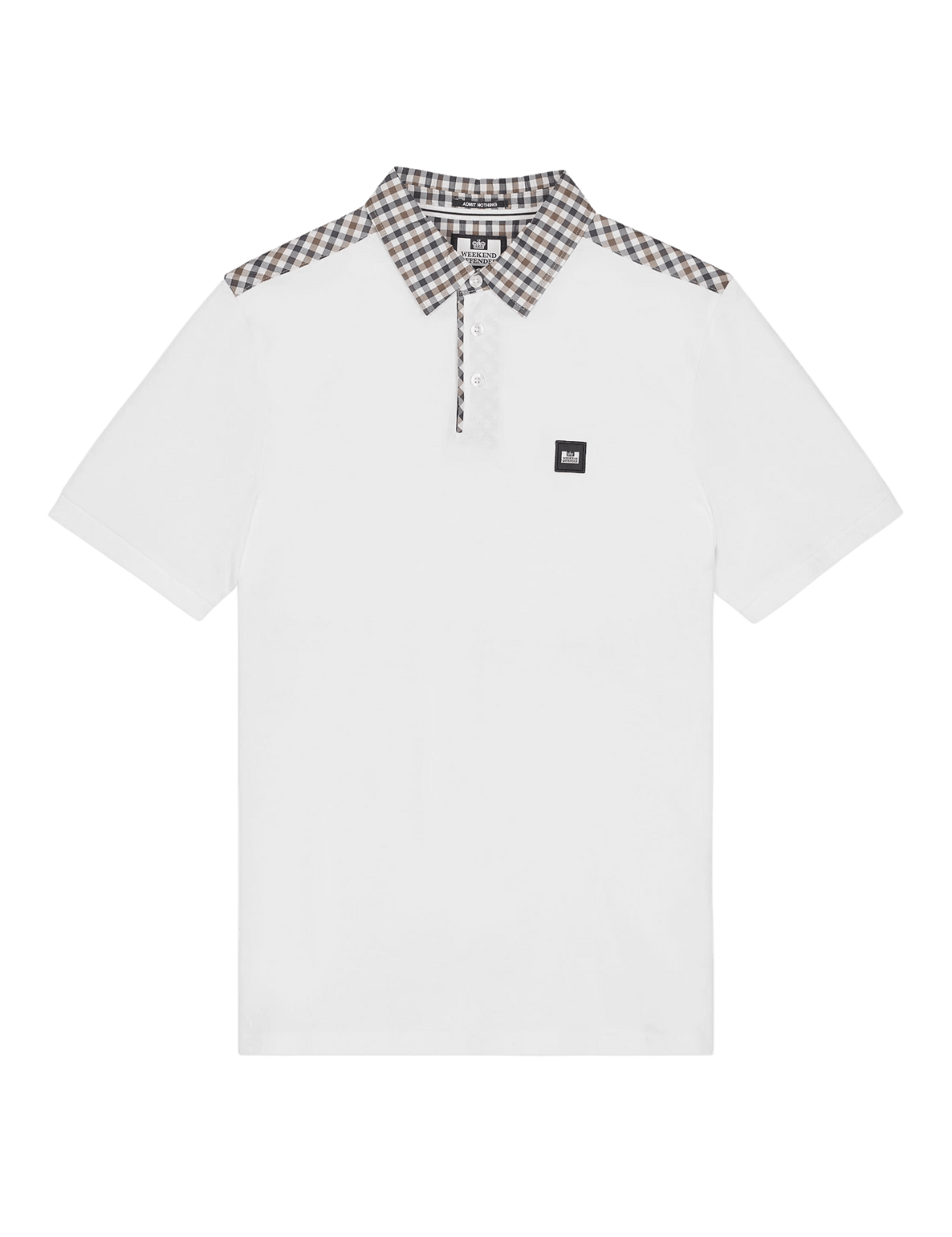 Polo Weekend Offender Costa Mid Check Collar White - ECRU