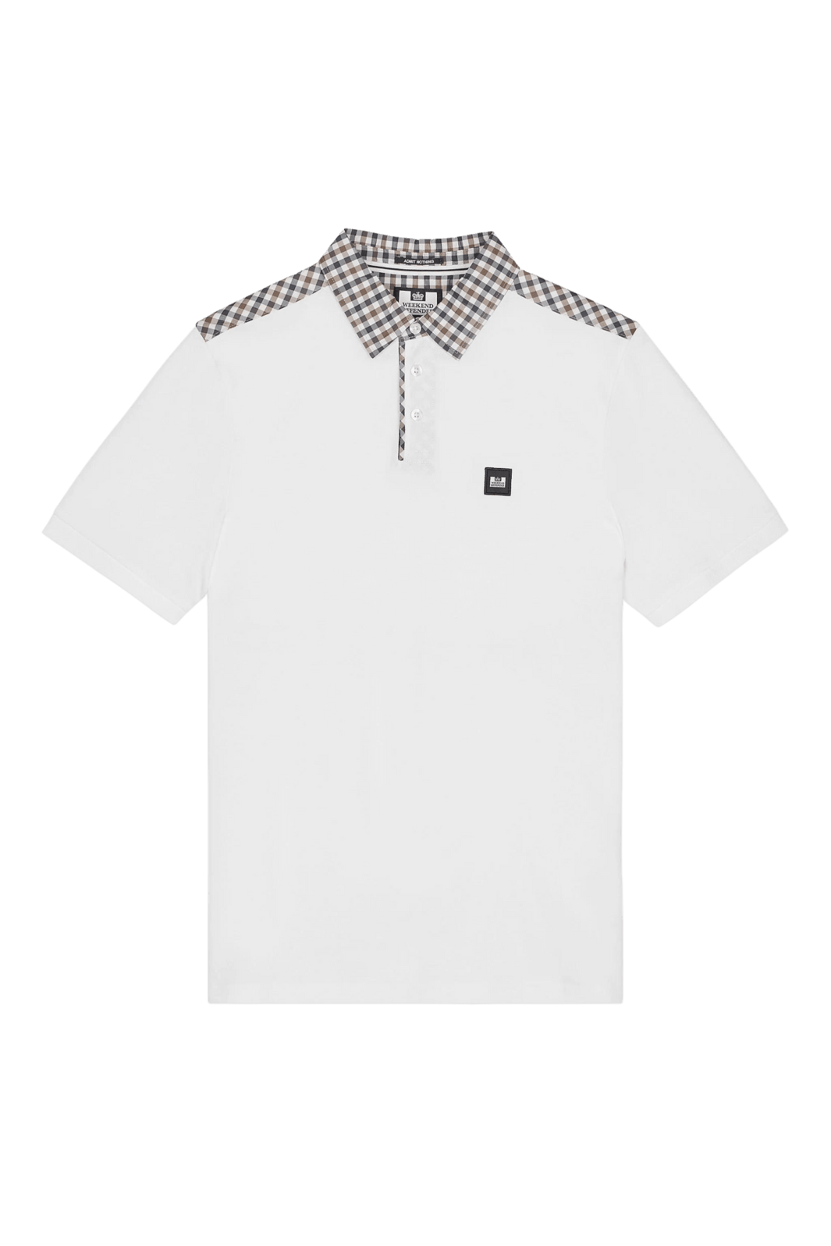 Polo Weekend Offender Costa Mid Check Collar White - ECRU