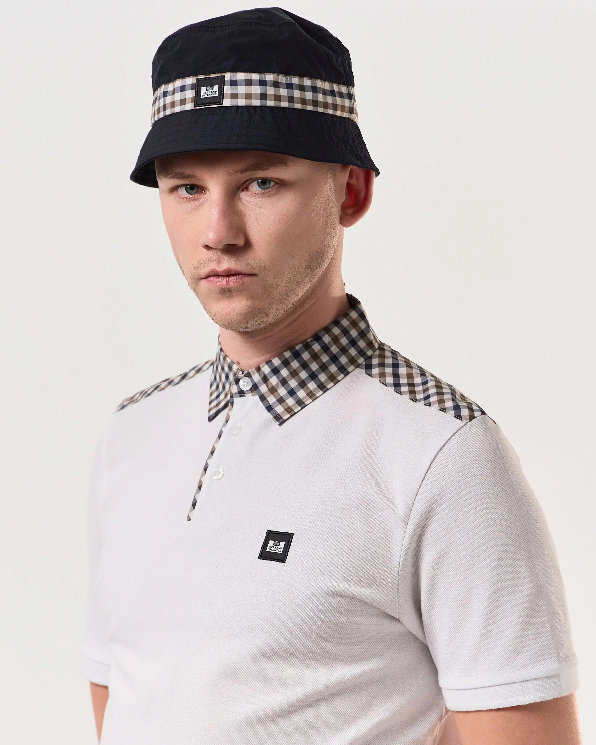 Polo Weekend Offender Costa Mid Check Collar White - ECRU