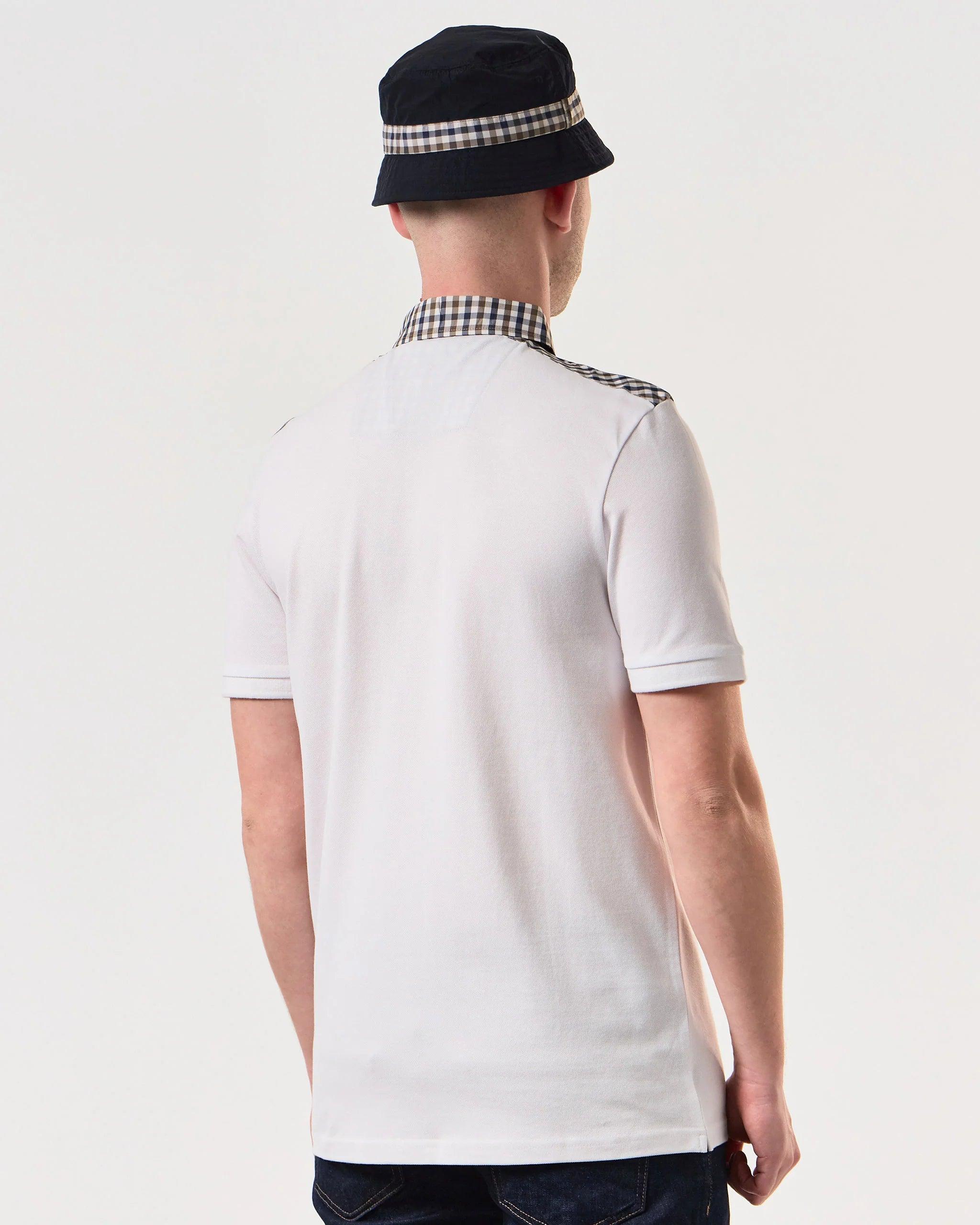 Polo Weekend Offender Costa Mid Check Collar White - ECRU