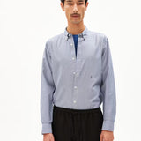 ARMEDANGELS Quaasa Stripes White Faded Indigo Shirt