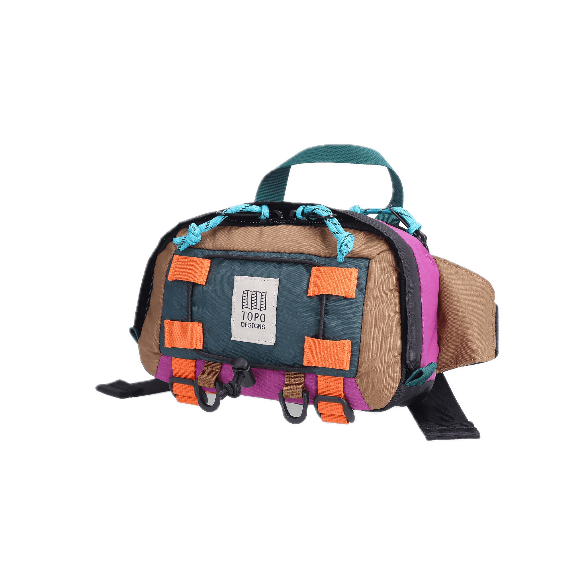 Riñonera Topo Designs Mountain Hip Pack Botanic Green Grape - ECRU