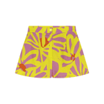 Short Dr Bloom Star Flores Amarillo - ECRU