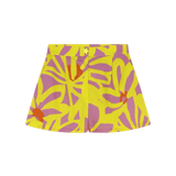 Short Dr Bloom Star Flores Amarillo - ECRU