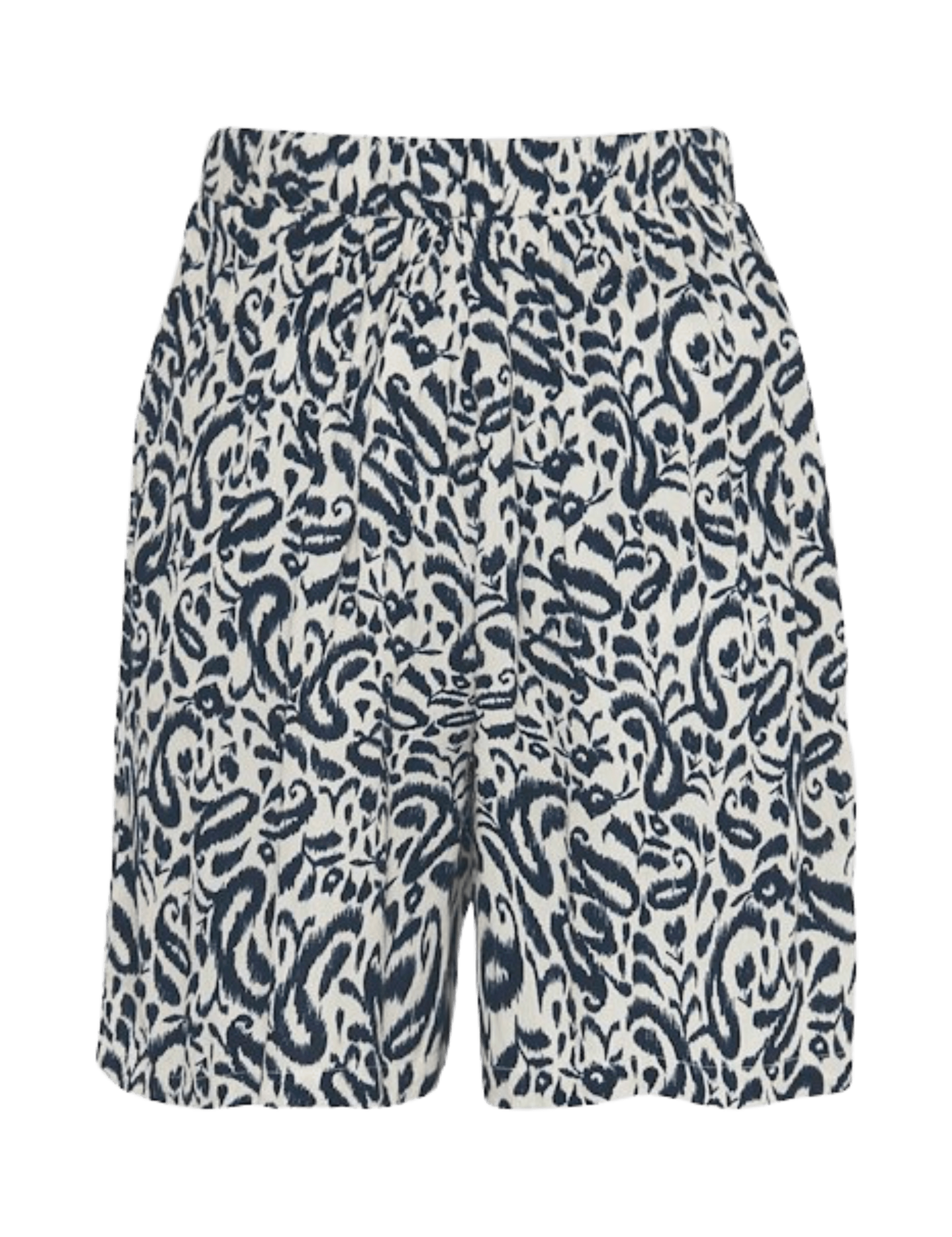 Shorts ICHI Marrakech Aop Total Eclipse Paisley - ECRU