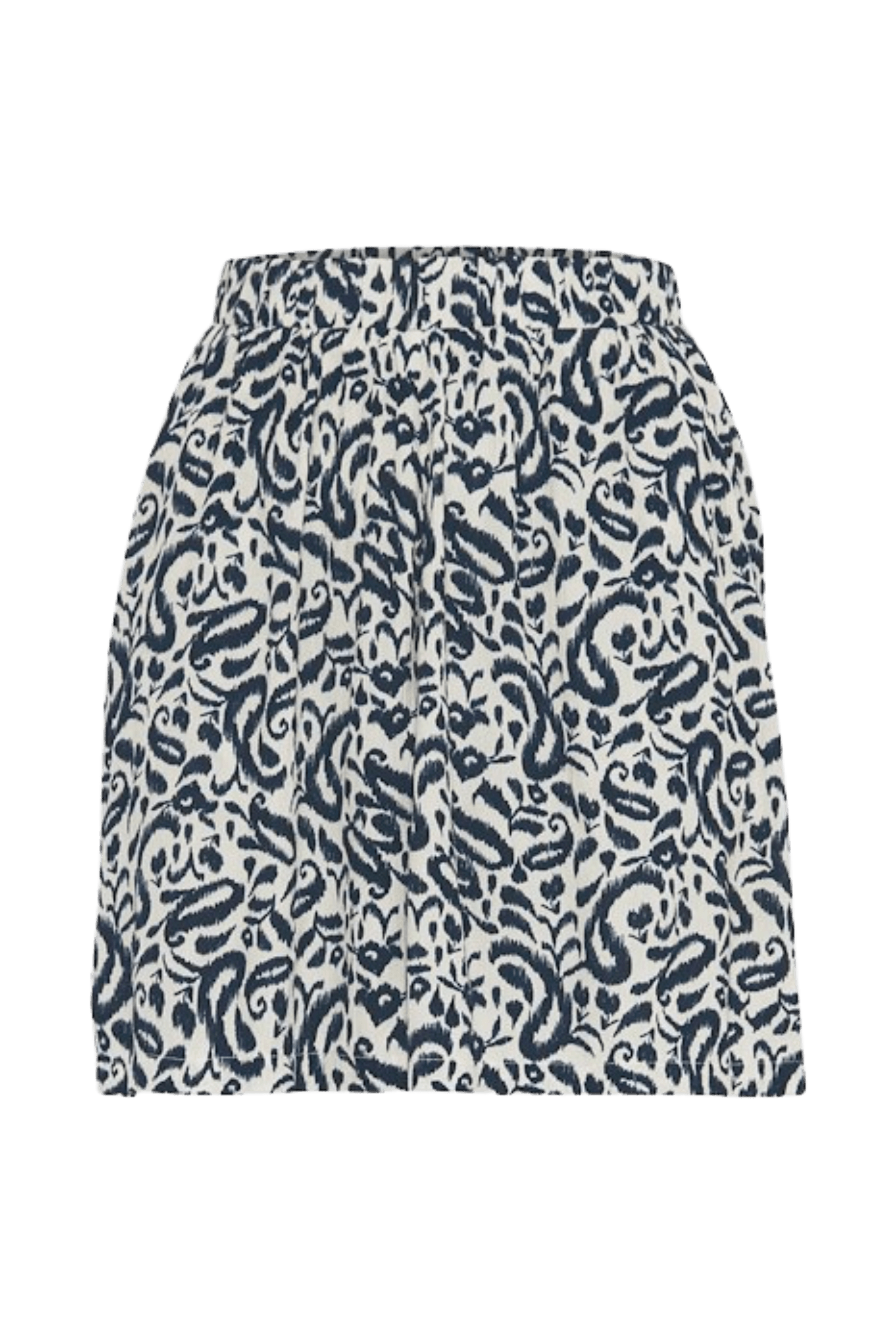 Shorts ICHI Marrakech Aop Total Eclipse Paisley - ECRU