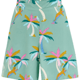 Shorts Sugarhill Enola Green Rainbow Palms - ECRU