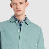 Sobrecamisa Farah Leon Brook Blue - ECRU