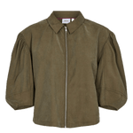 Sobrecamisa Nümph Waleria Ivy Green - ECRU