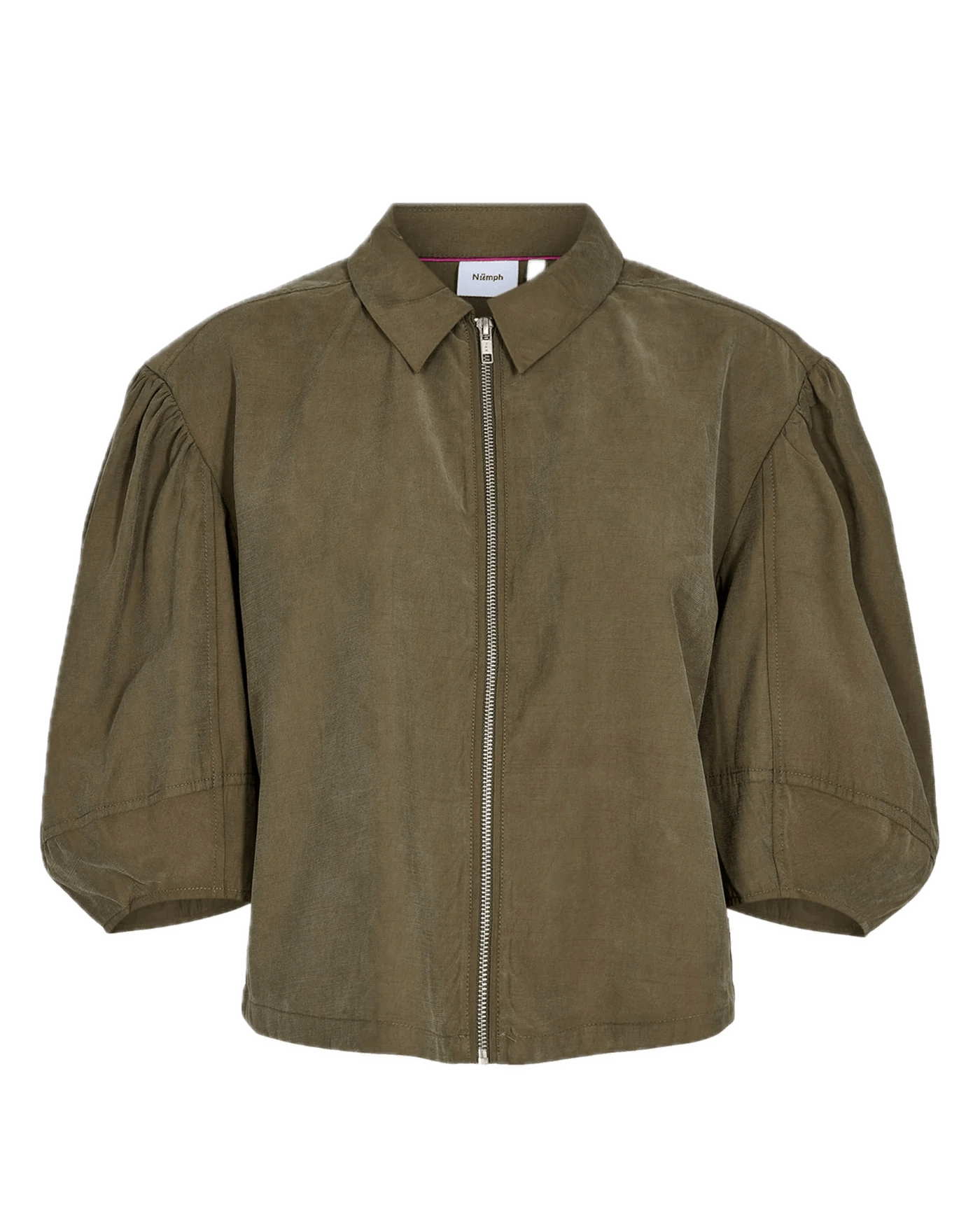 Sobrecamisa Nümph Waleria Ivy Green - ECRU