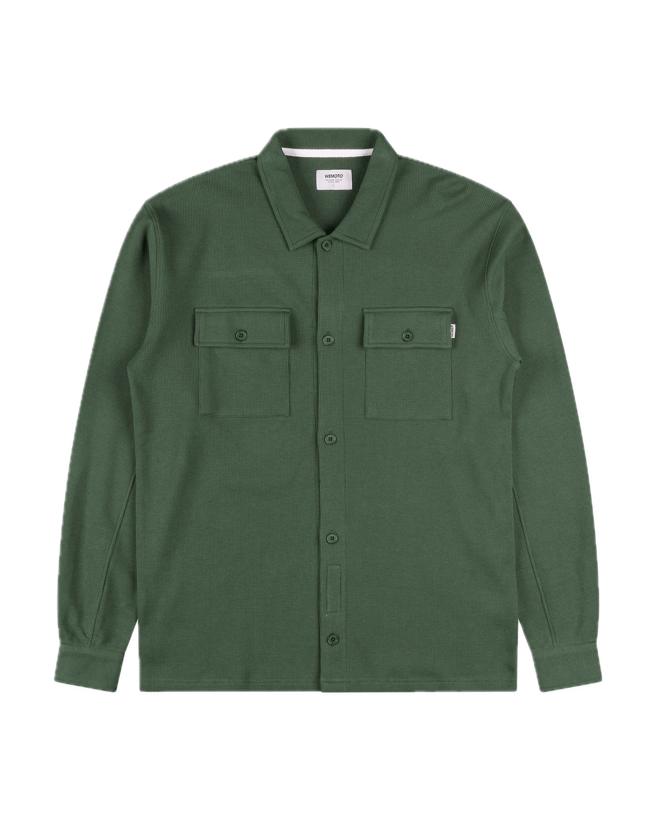 Sobrecamisa WEMOTO de Punto Waffle de Algodón - ECRU