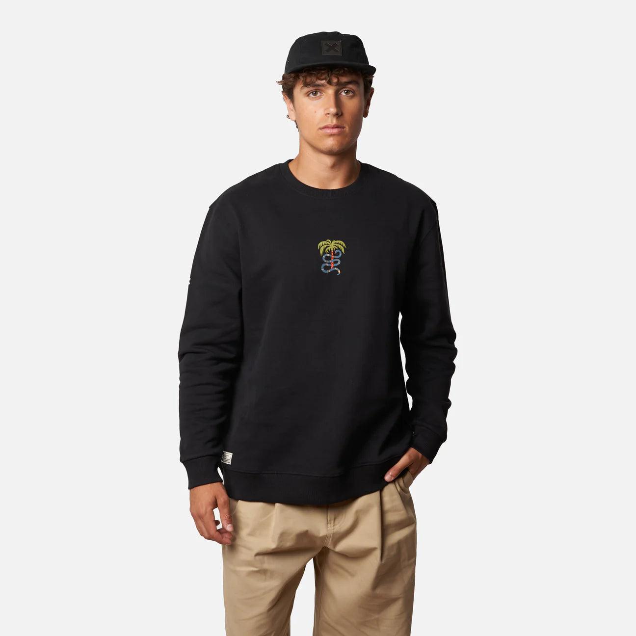 Sudadera Blue Banana Black Jungle Crew - ECRU