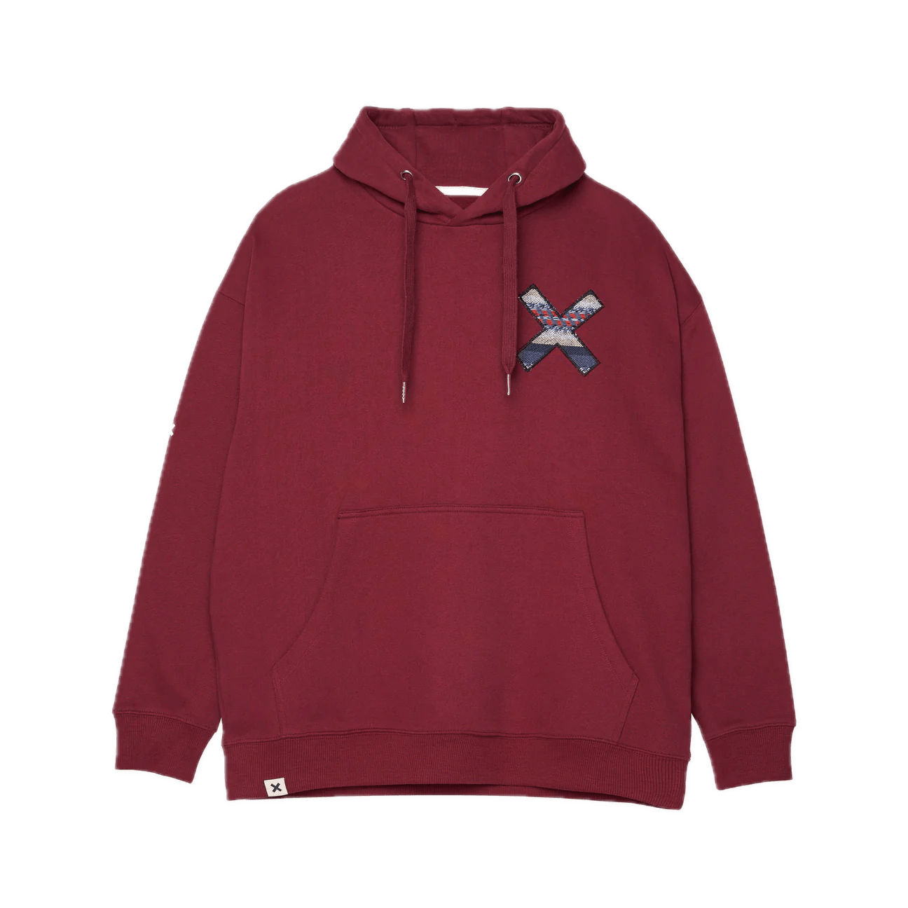 Sudadera Blue Banana Burgundy Ethnic Hoodie - ECRU