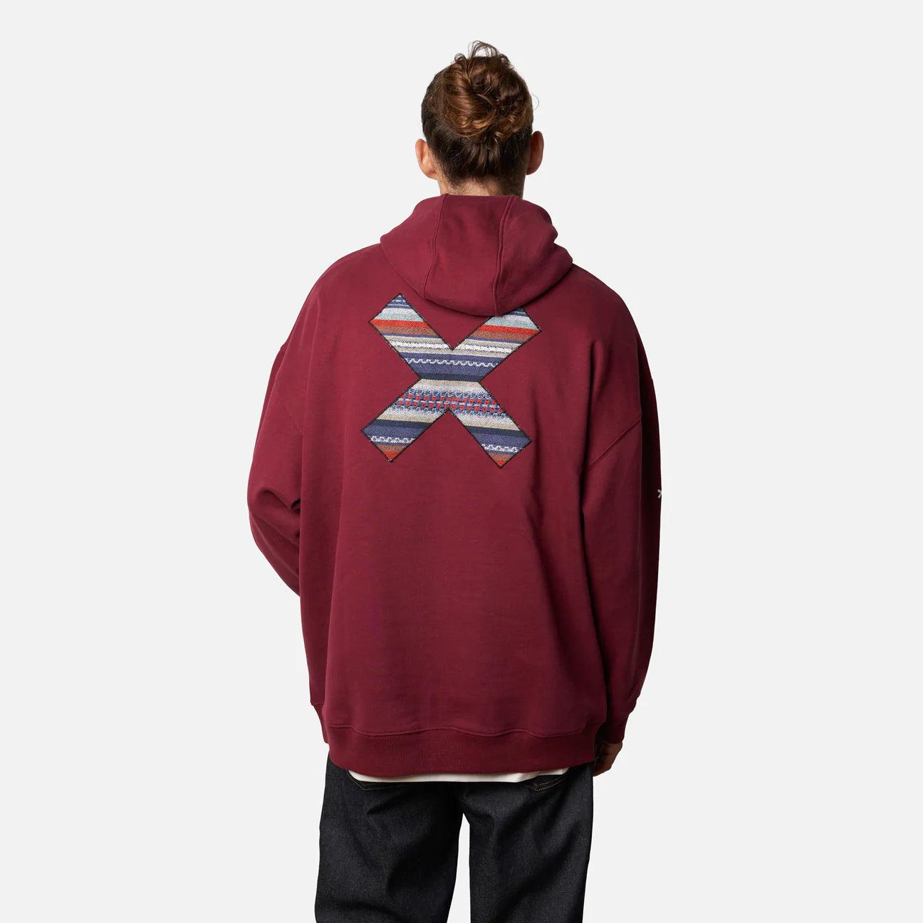 Sudadera Blue Banana Burgundy Ethnic Hoodie - ECRU