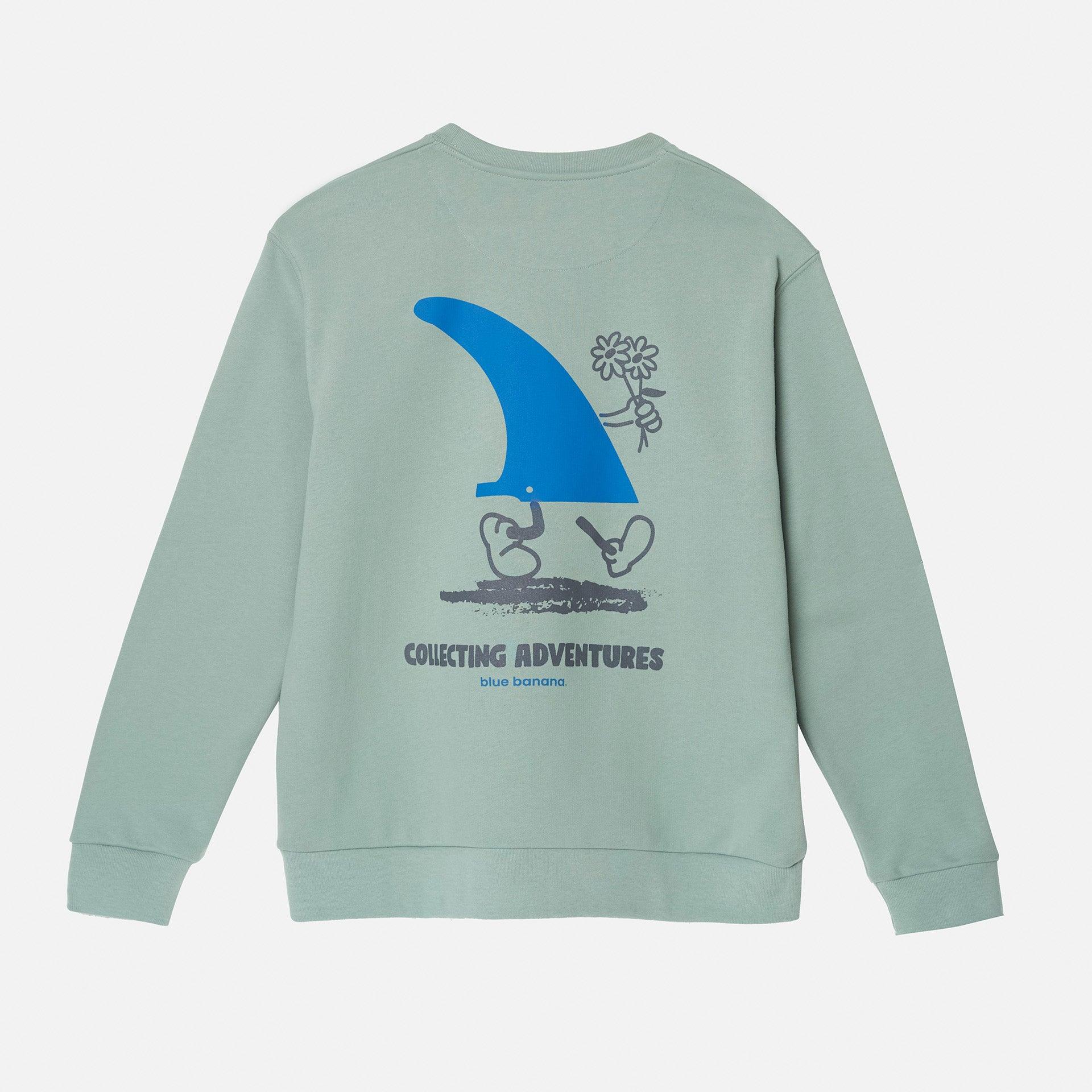 Sudadera Blue Banana Fin Mint - ECRU