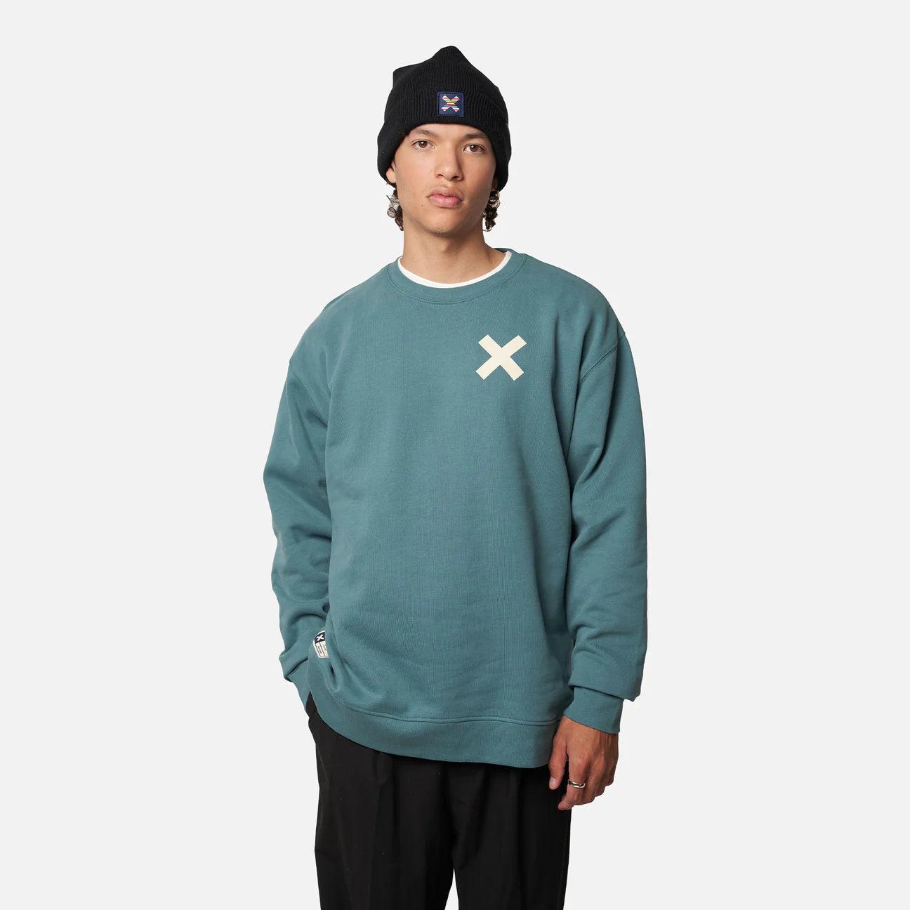 Sudadera Blue Banana Green Amsterdam Crew - ECRU