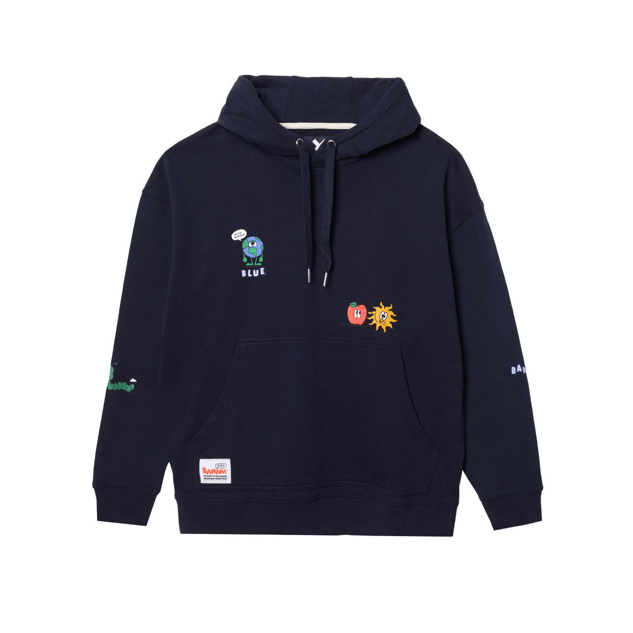 Sudadera Blue Banana Hoodie Random Navy - ECRU