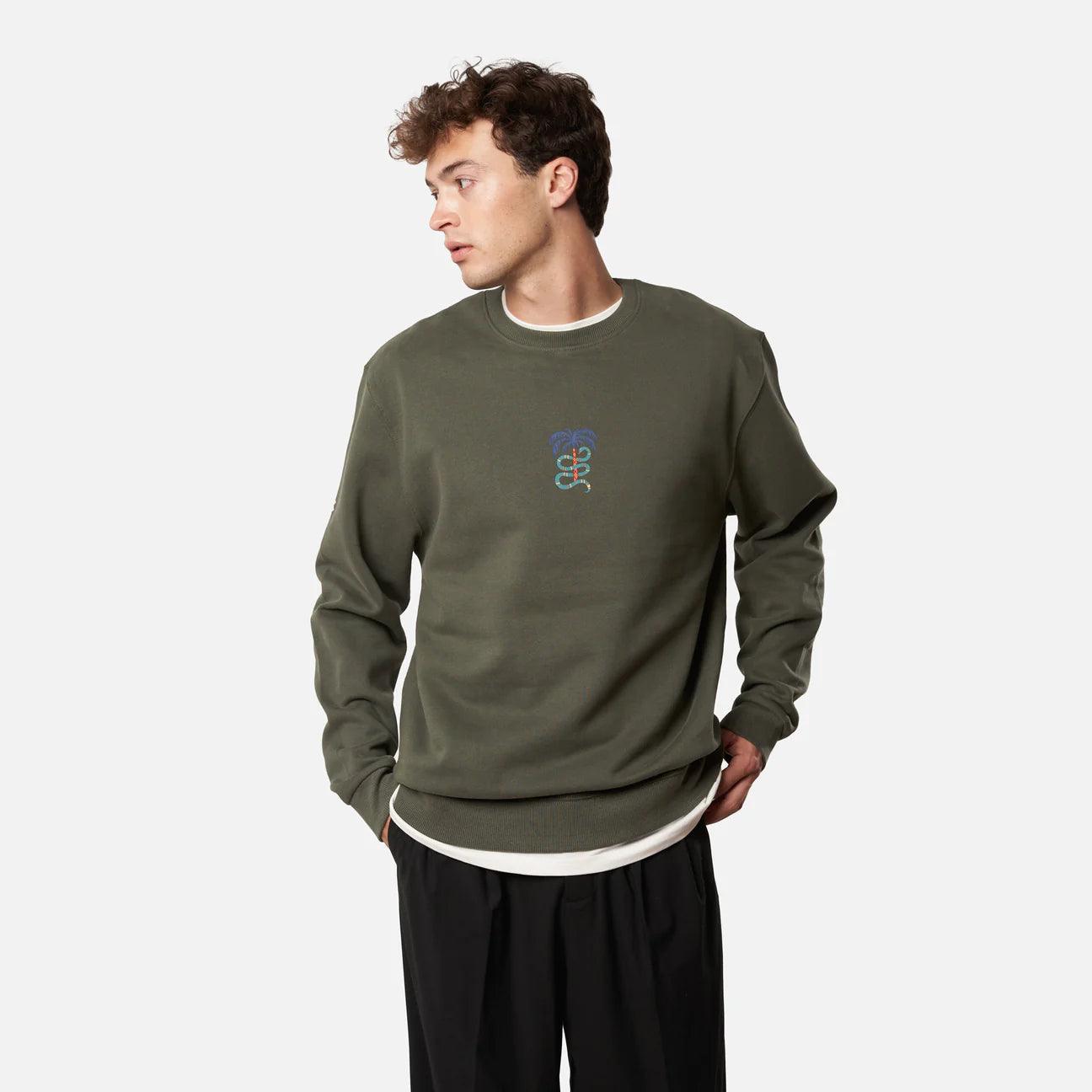 Sudadera Blue Banana Khaki Jungle Crew - ECRU