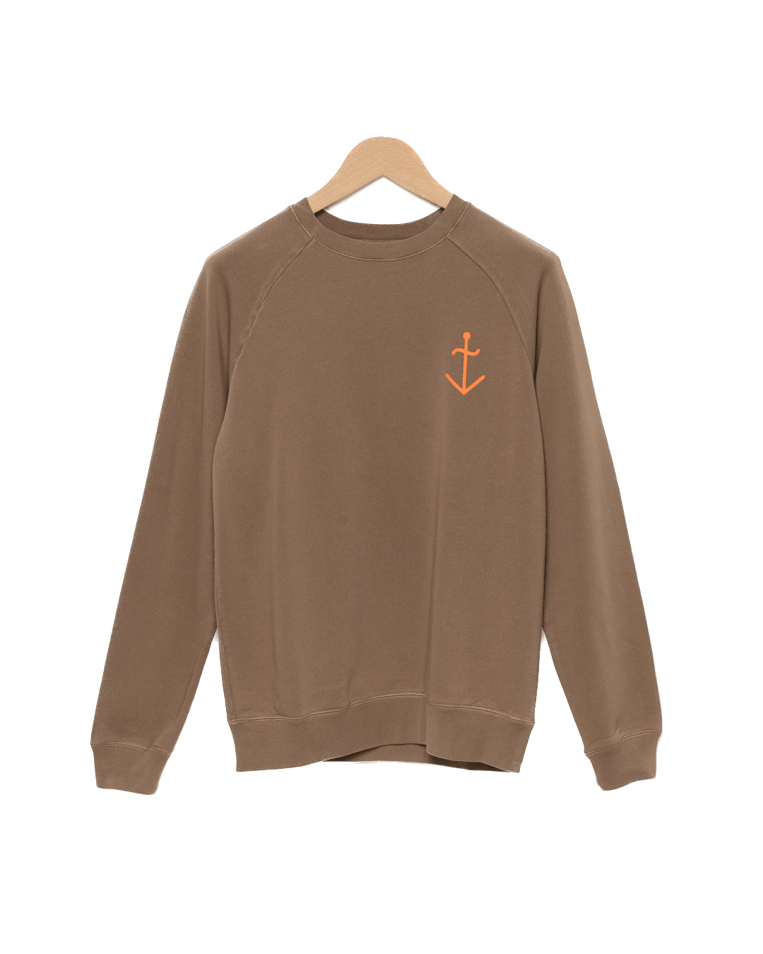 Sudadera Cunha Coca Orange Logo - ECRU