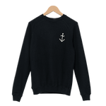 Sudadera Cunha Dark Navy Ecru Logo - ECRU