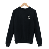 Sudadera Cunha Dark Navy Ecru Logo - ECRU