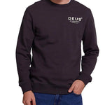 Sudadera Deus Ex Machina Chatterbox Crew Anthracite - ECRU