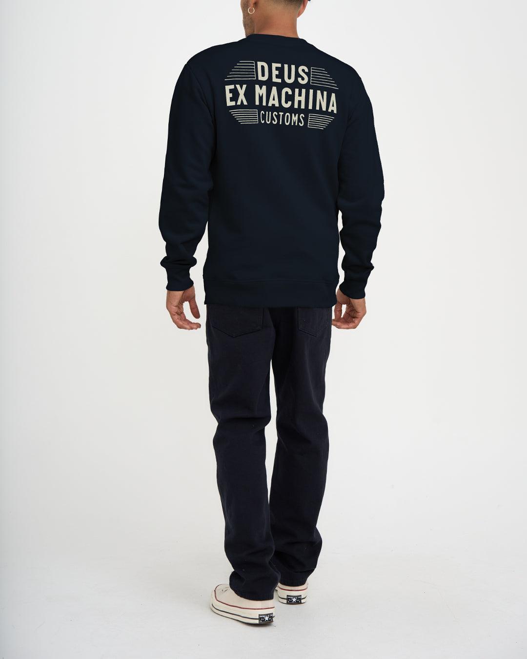 Sudadera Deus Ex Machina Fender Navy - ECRU