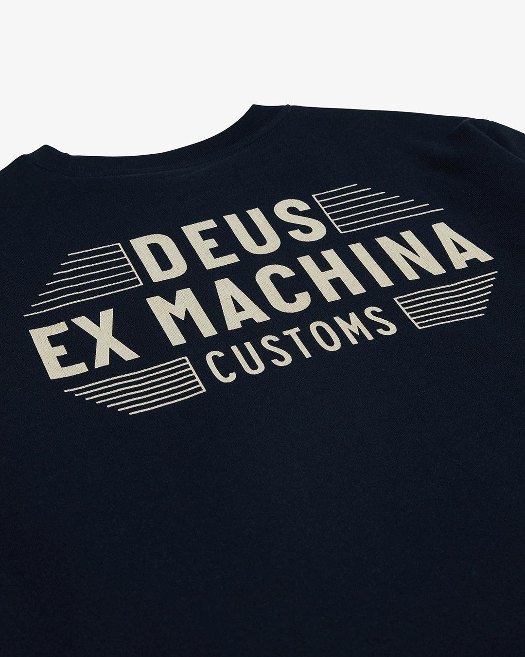 Sudadera Deus Ex Machina Fender Navy - ECRU