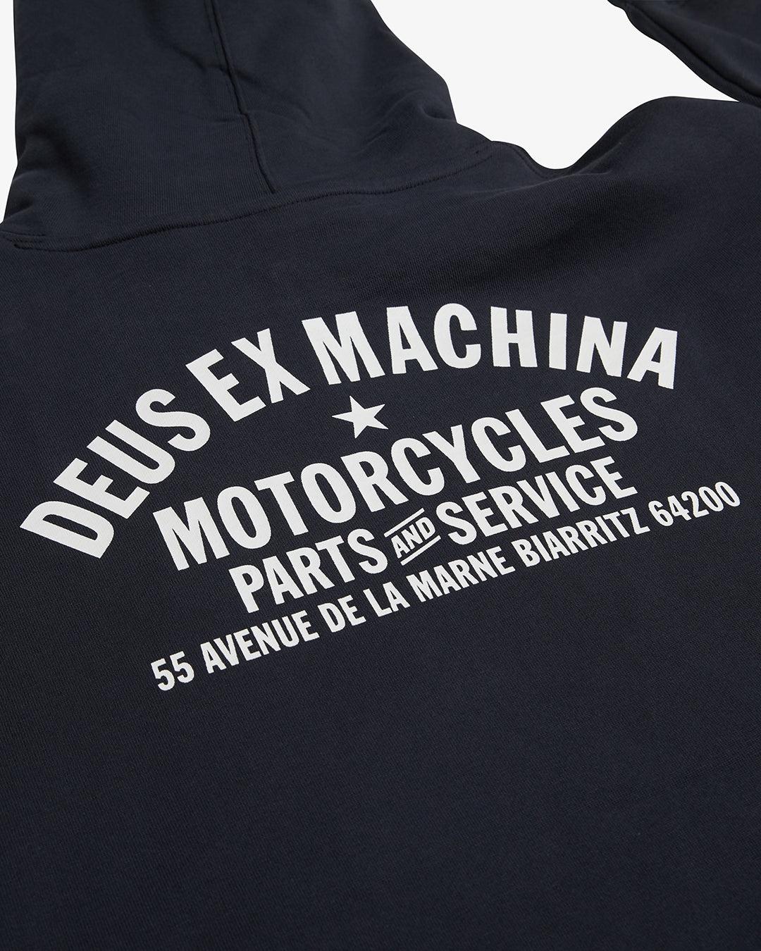 Sudadera Deus Ex Machina Oversize Biarritz Hoodie Anthracite - ECRU