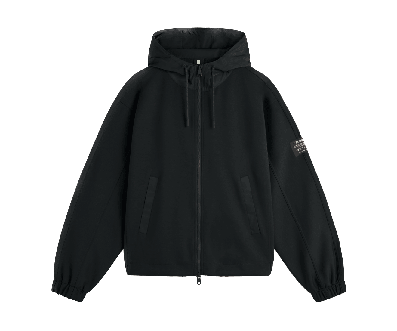 Sudadera Ecoalf Oversize Kamet Black - ECRU