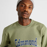 Sudadera Edmmond Studios Curly Plain Olive - ECRU