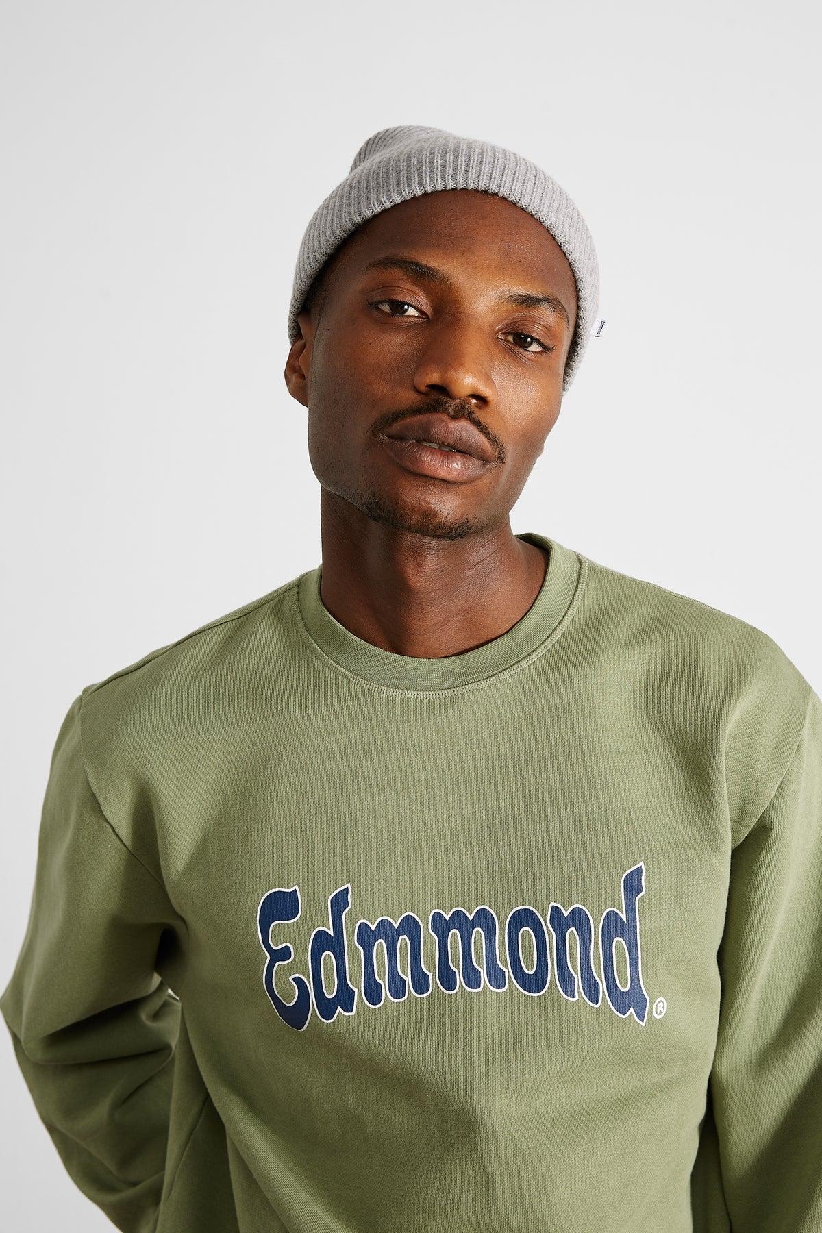 Sudadera Edmmond Studios Curly Plain Olive - ECRU