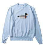 Sudadera Edmmond Studios Duck Hunt Plain Light Blue - ECRU