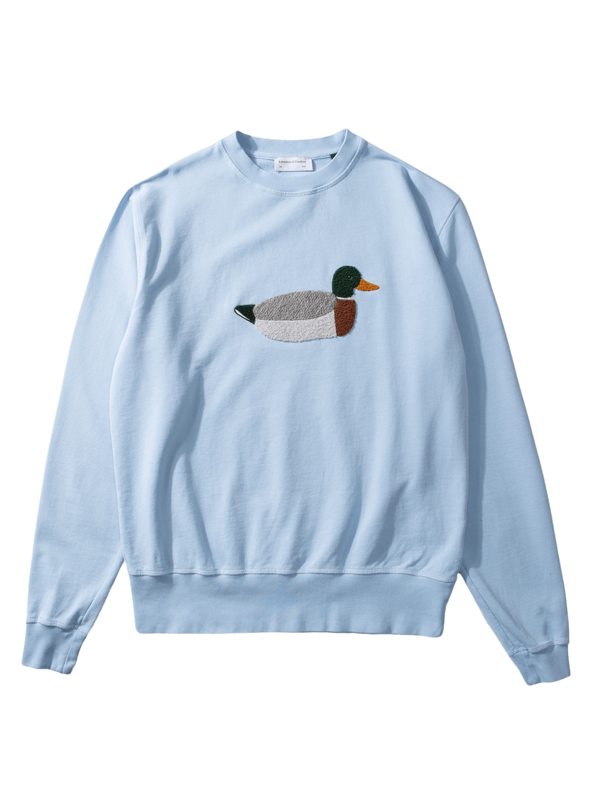 Sudadera Edmmond Studios Duck Hunt Plain Light Blue - ECRU