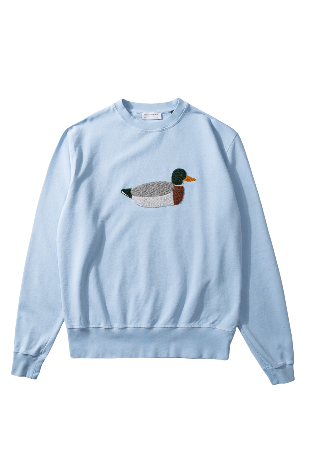 Sudadera Edmmond Studios Duck Hunt Plain Light Blue - ECRU