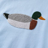 Sudadera Edmmond Studios Duck Hunt Plain Light Blue - ECRU