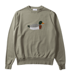 Sudadera Edmmond Studios Duck Hunt Plain Olive - ECRU