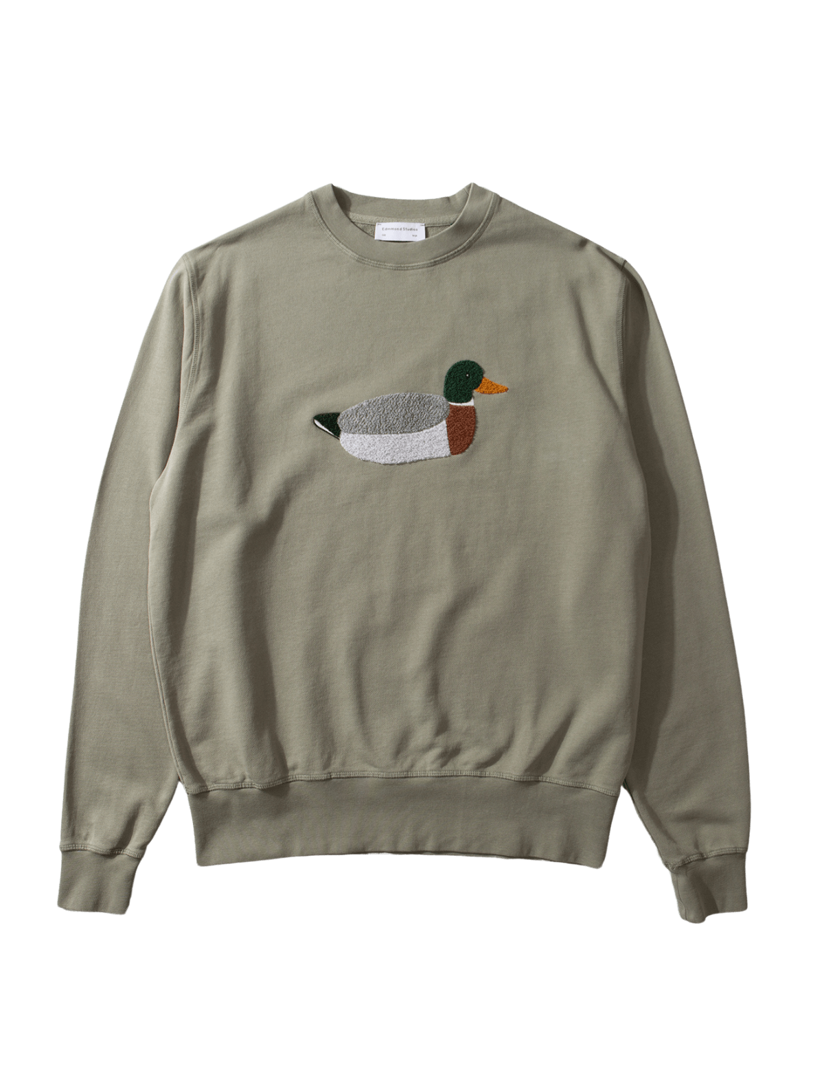 Sudadera Edmmond Studios Duck Hunt Plain Olive - ECRU