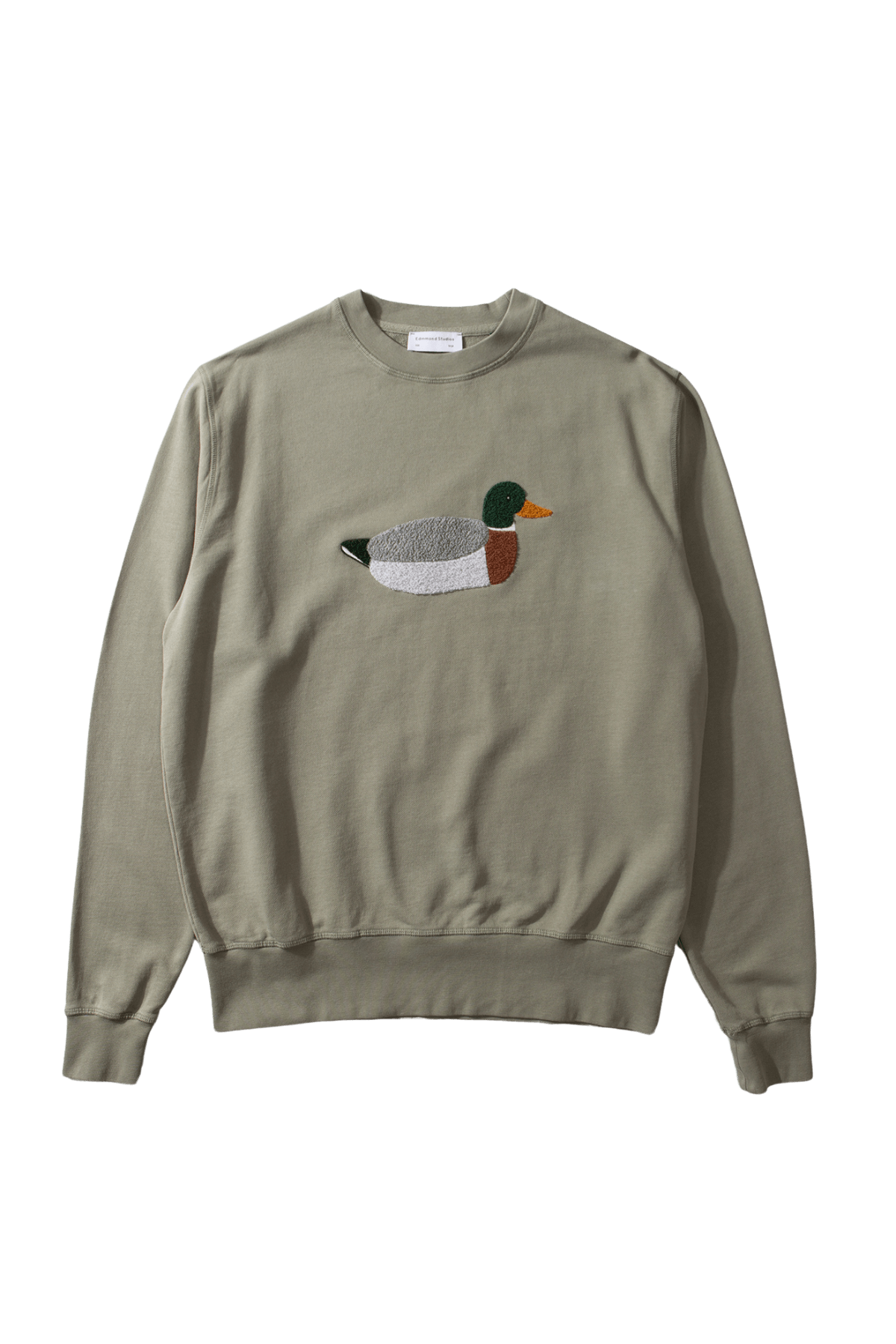 Sudadera Edmmond Studios Duck Hunt Plain Olive - ECRU