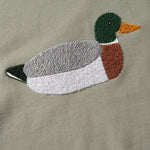 Sudadera Edmmond Studios Duck Hunt Plain Olive - ECRU