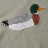 Sudadera Edmmond Studios Duck Hunt Plain Olive - ECRU