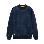 Sudadera El Pulpo All Over Azul Marino - ECRU