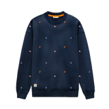 Sudadera El Pulpo All Over Azul Marino - ECRU