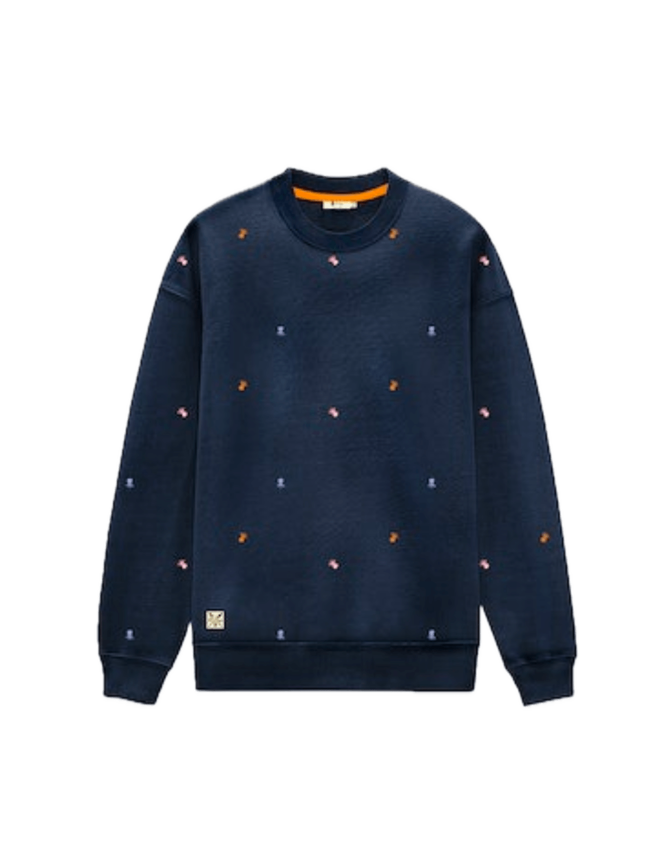 Sudadera El Pulpo All Over Azul Marino - ECRU