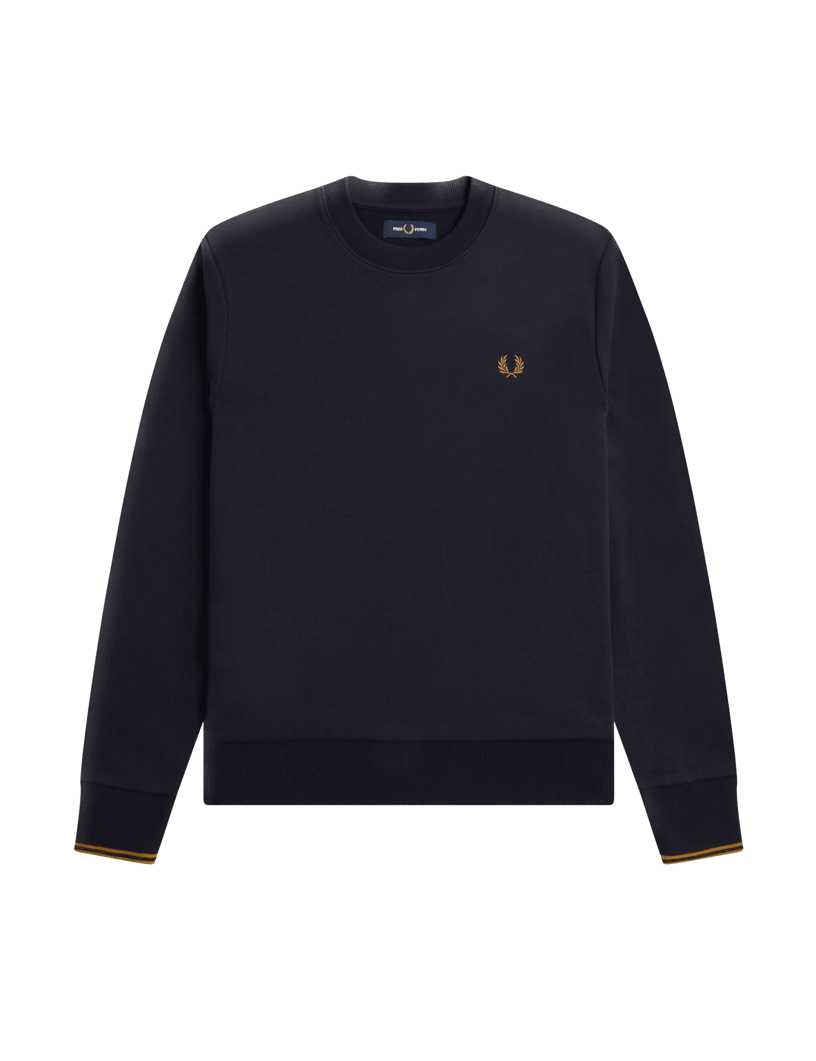 Sudadera Fred Perry con Cuello Redondo M7535 Azul Marino - ECRU