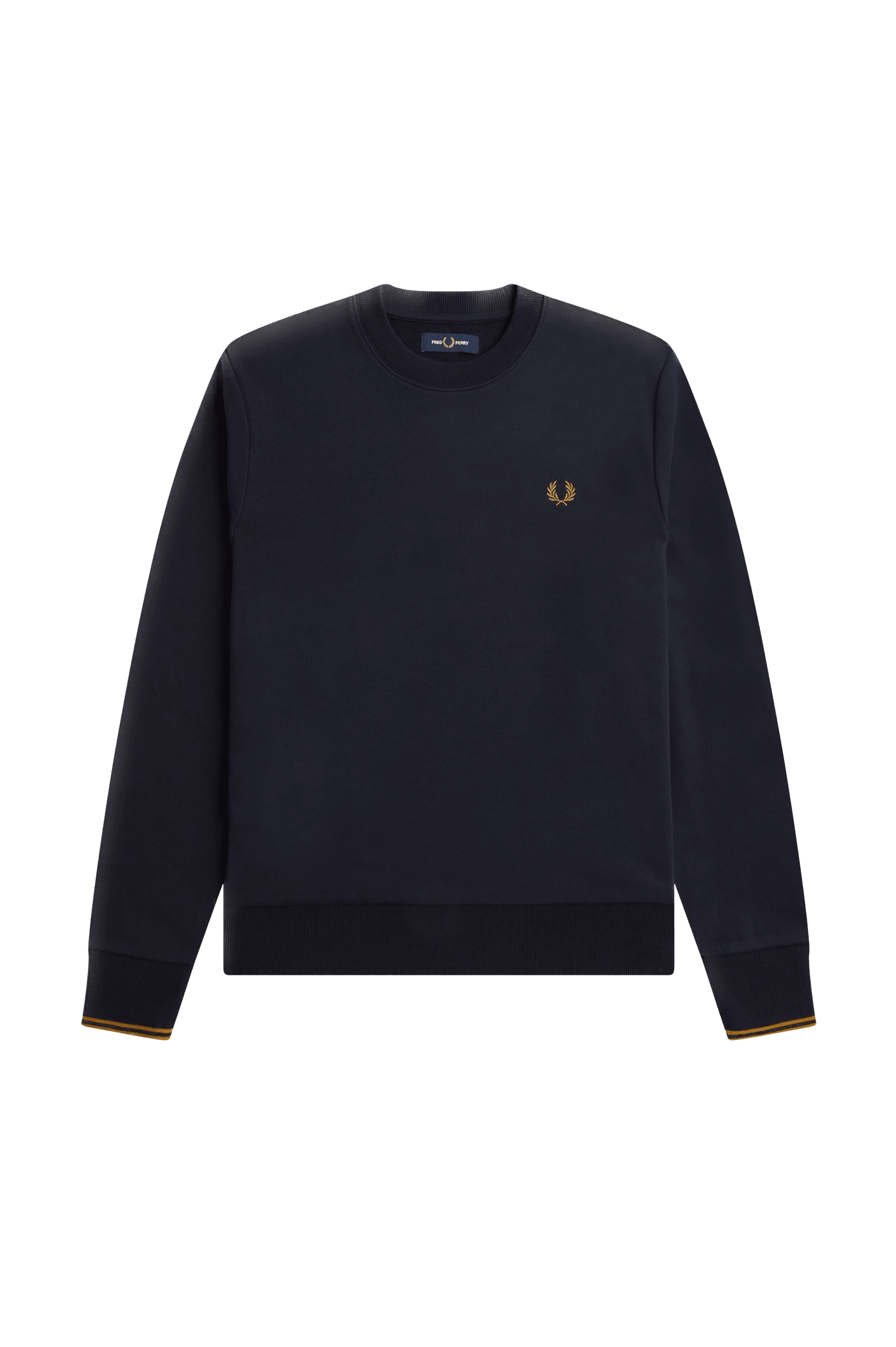 Sudadera Fred Perry con Cuello Redondo M7535 Azul Marino - ECRU