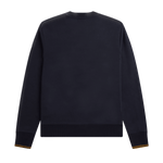 Sudadera Fred Perry con Cuello Redondo M7535 Azul Marino - ECRU