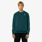 Sudadera K-WAY Unisex Le Vrai Auguste Hv Poly Co Green Petrol - ECRU